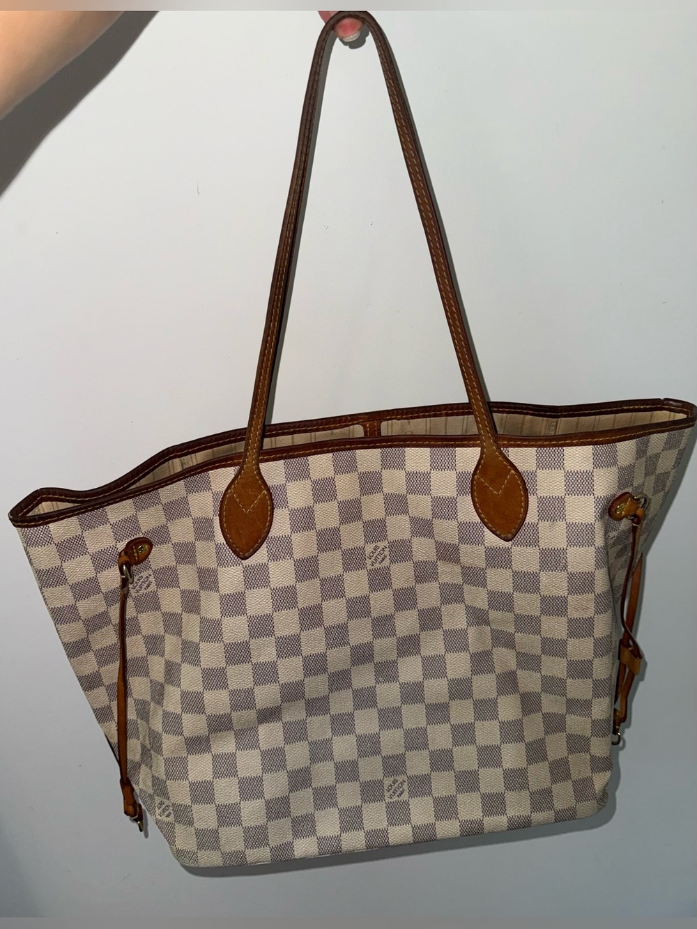 Louis Vuitton Damier Azur Canvas Neverfull MM Bag